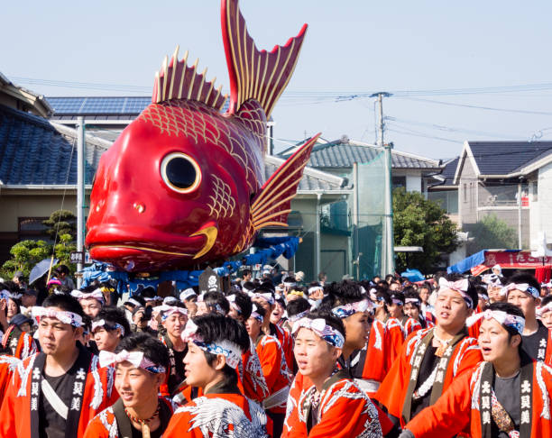 Karatsu Kunchi festival - Saga prefecture, Japan stock photo