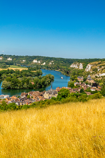 On the way in the beautiful valley of the Seine at Château Gaillard - Les Andelys - Normandy - France