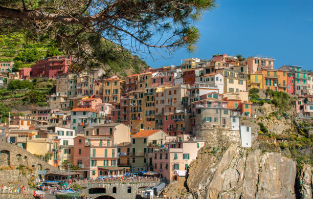 istock Sunny view of Manarolla. Cinque Terre, Italy. 1409551216