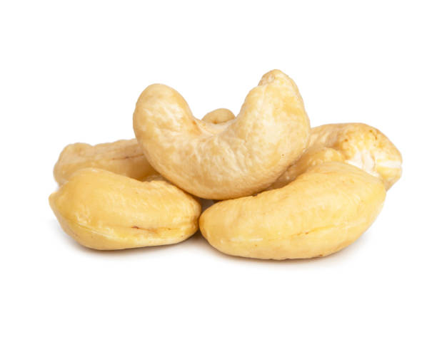 istock Cashew nut one dry isolated on the white background 1409551400