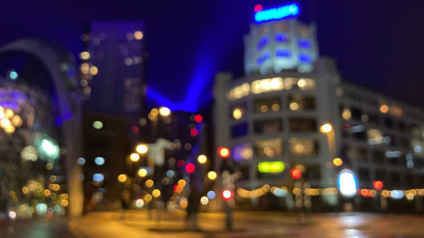 Defocused street scene, Eindhoven, the Netherlands