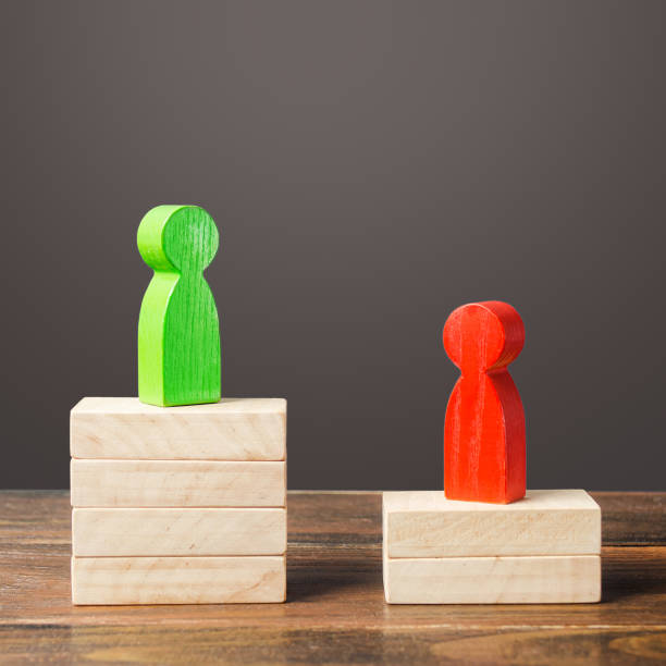 istock Rivalry between two people candidate opponents. Popularity of candidates, vote in elections. Court and Leadership Assessment. Be the best, outperform your opponent in rivalry. Superiority, advantage. 1409558418