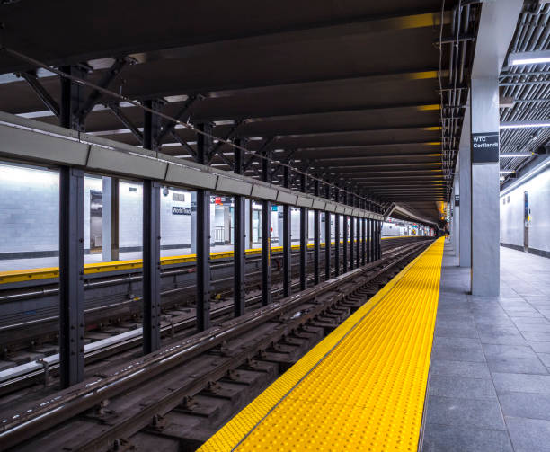 istock New York, empty subway station 1409561195