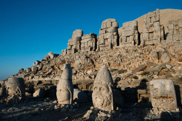istock Statues on Nemrut Mount, Adiyaman province, Turkey 1409563556