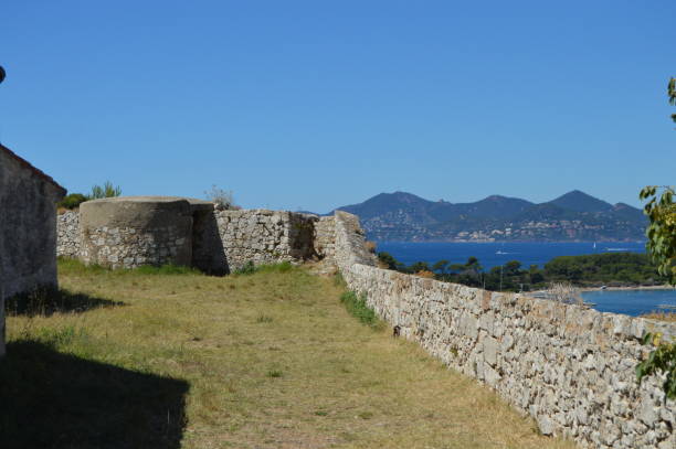 Sainte-Marguerite Island and its prison. stock photo
