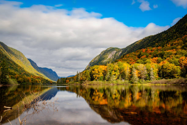 Jacques-Cartier valley and its vibrant foliage at Fall