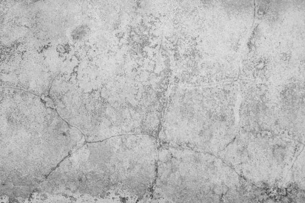 istock Old Concrete wall In black and white color, cement wall, broken wall, background texture 1409578300