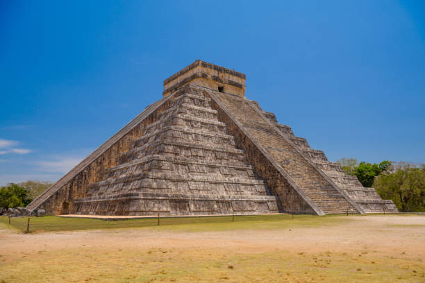 istock Temple Pyramid of Kukulcan El Castillo, Chichen Itza, Yucatan, Mexico, Maya civilization 1409586091