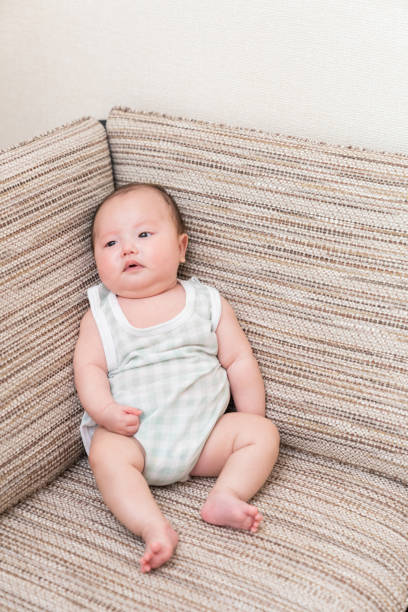portrait of asian cute baby