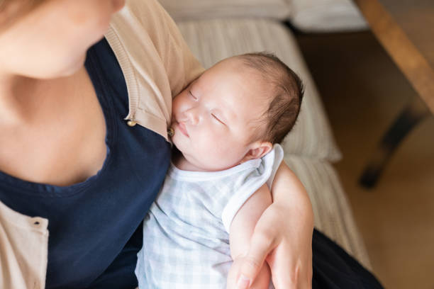 istock asian mother and baby,sleeps 1409587088