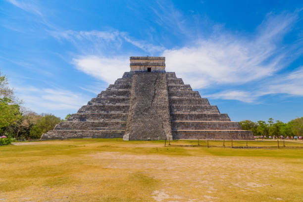 istock Temple Pyramid of Kukulcan El Castillo, Chichen Itza, Yucatan, Mexico, Maya civilization 1409587368