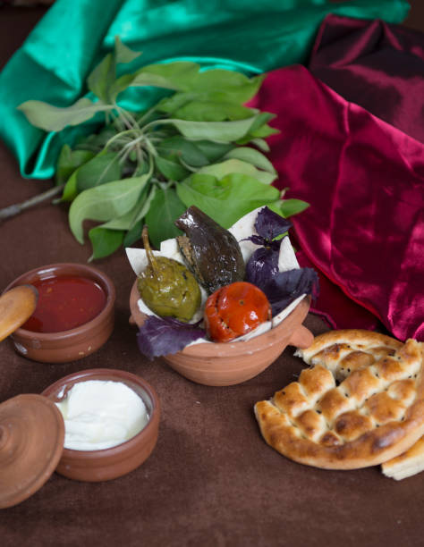 Azerbaijan national cuisine from the chef is called Dolma  cooking in earthenware
