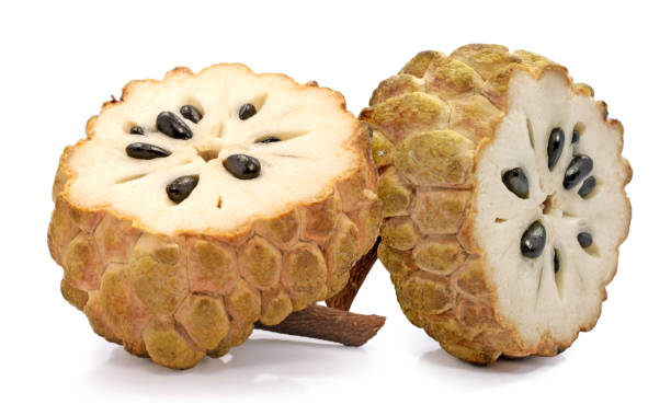 istock Annona or Custard apple fruit isolated on white background 1409595164