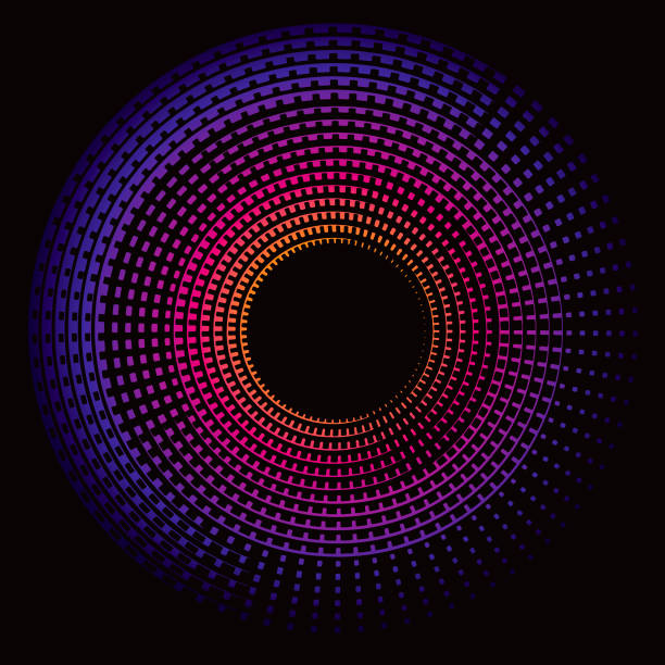 Concentric circle icon vector art illustration