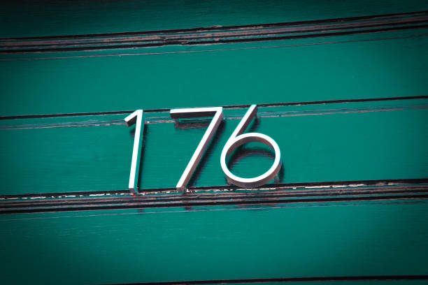 House Numbers stock photo