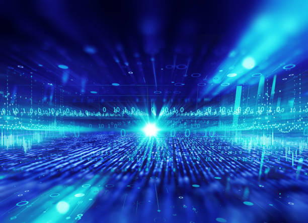 istock Light speed zoom travel in Deep space  background 3d illustration. 1409600001