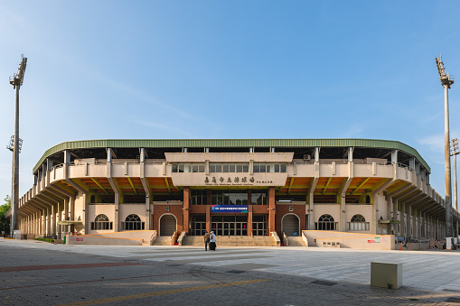 July 14, 2022: Chiayi City Municipal Baseball Stadium, a multi use stadium in Chiayi, Taiwan. It was originally built in 1918 during the Taiwan under Japanese rule and repeatedly refurbished in 1998