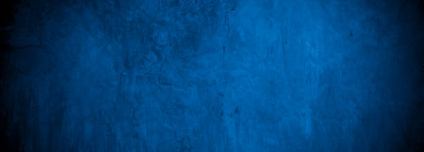 istock Old wall pattern texture cement blue dark abstract  blue color design are light with black gradient background. 1409609037