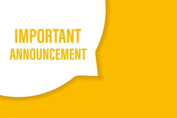 istock important announcement speech bubble banner vector with copy space for business, marketing, flyers, banners, presentations and posters. illustration 1409610080