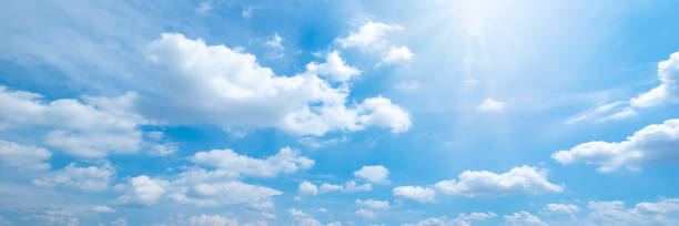 istock Beautiful blue sky cloudsfor background. Panorama of sky. 1409616919
