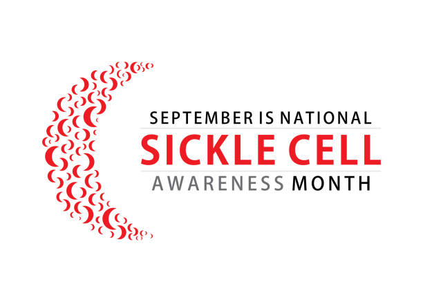 Sickle Cell disease awareness month vector illustration Sickle Cell disease awareness month is perceive every year in September sickle cell stock illustrations