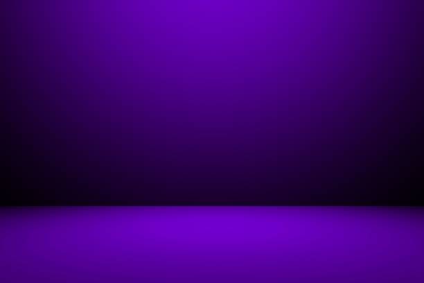 istock Abstract purple background, empty purple gradient room studio background, abstract backgrounds, purple background, violet room background. Dark room design 1409624033