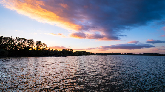 Sunset on the Lake of Chiusi
