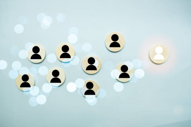istock Choose people standing out from the crowd. 1409633026
