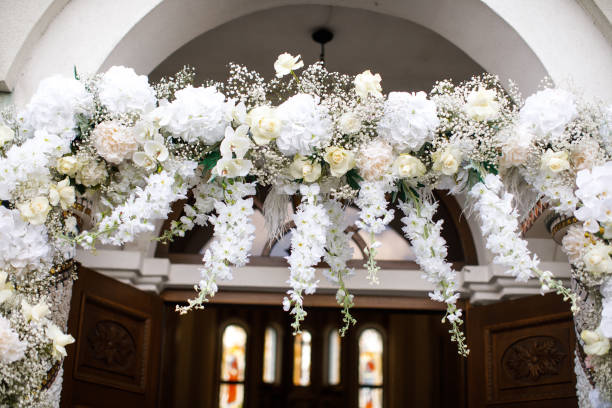 istock Flowers at the wedding ceremony, close up 1409637107