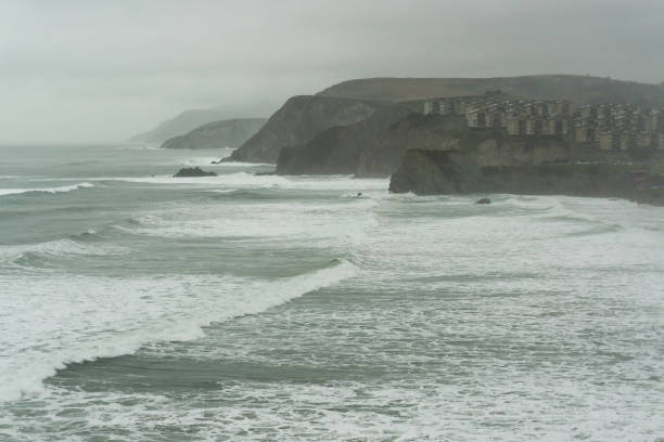Sopelana, gray day. Biscay Coast