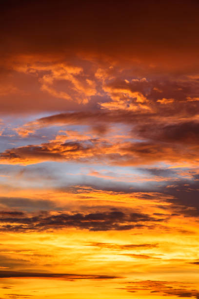 istock red cloud disappear in the hot sunset time  / red cloud disappear in sunset time 1409650265