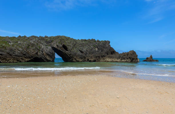 the beach of San Antolin, Llanes, Asturias, Spain