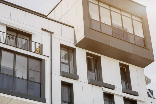 istock Modern apartment buildings exteriors. luxury architecture 1409652474