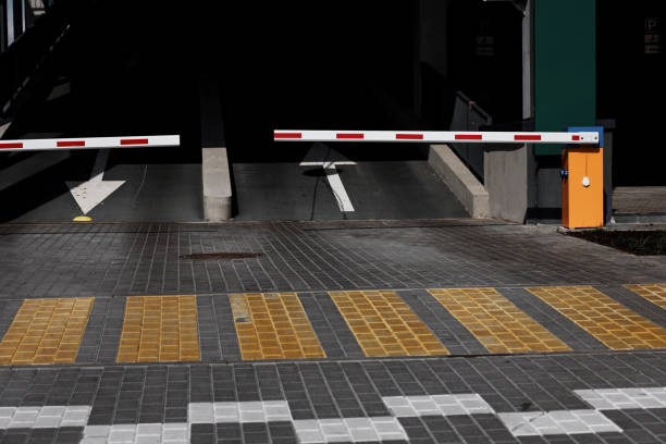 istock Parking barrier for car park 1409652479