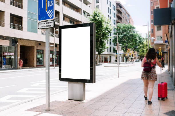 istock Blank billboard in a city street 1409653579