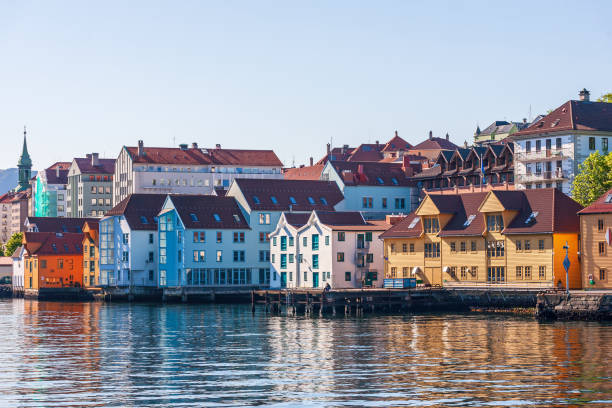 istock Cityscape view at Bergen in to land 1409656127