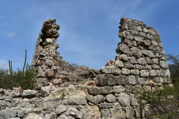 istock Deserted Mill Stone Ruins Crumbling in Aruba 1409657605