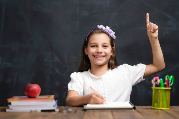 istock Back To School Concept, Happy Smiling Child Student Studying 1409660058