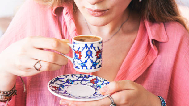 Traditional turkish coffee drink concept