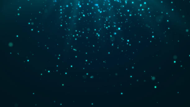 istock Dust particles with bokeh effect on dark background. Abstract magic background. Starry sky. 3d rendering. 1409666327