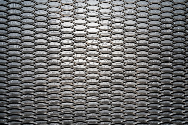 the iron floor is embossed. top view - uitbeenhandschoen stockfoto's en -beelden