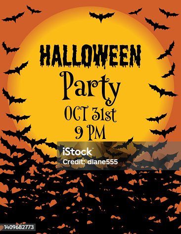 istock Halloween Party Invitation Template 1409682773