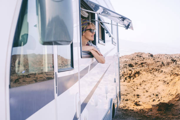 istock View Of Woman Looking Through Van Window 1409683913