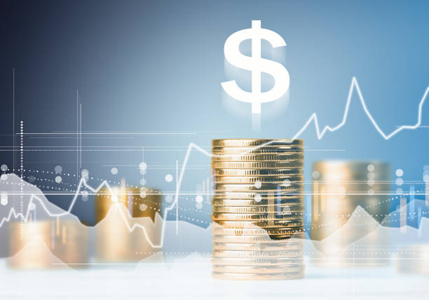 istock graphs, charts and stacks of coins 1409690390