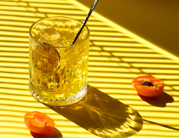 istock Refreshing iced apricot summer drink 1409692020