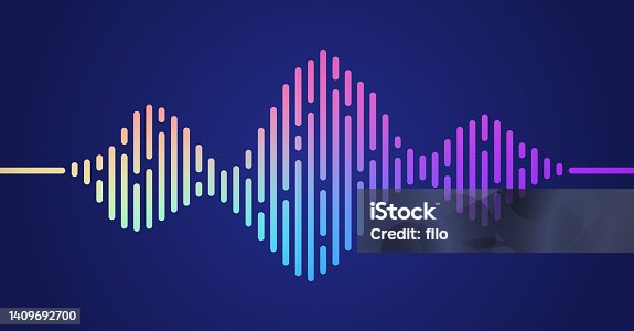 istock Podcasting Audio Sound Wave Abstract Background 1409692700