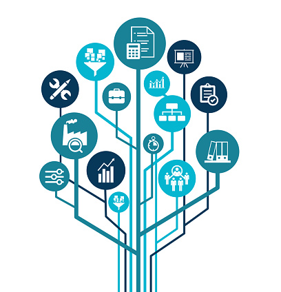 Operations Animation Image Operations Management Vector Illustration Blue Concept Related To ...