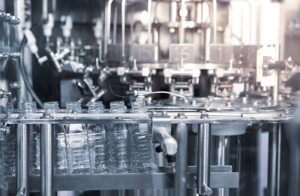 istock Process of water bottling plant. 1409708847