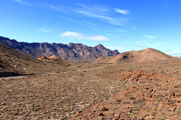 istock Teide National Park on Tenerife, with lava fields and the Teide volcano 1409712983