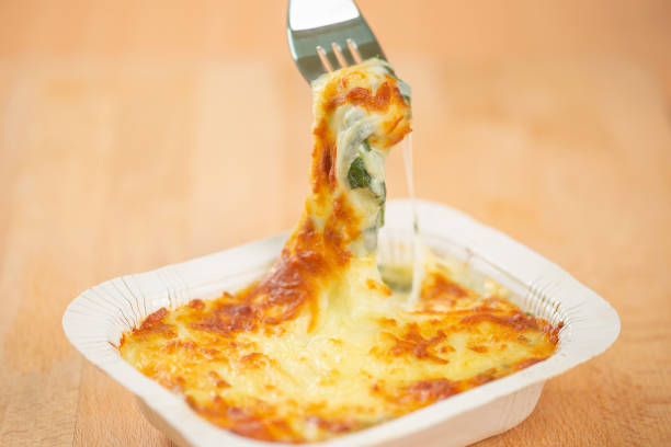 istock CU Shot, Baked Spinach with Cheese. Studio Shot 1409713243